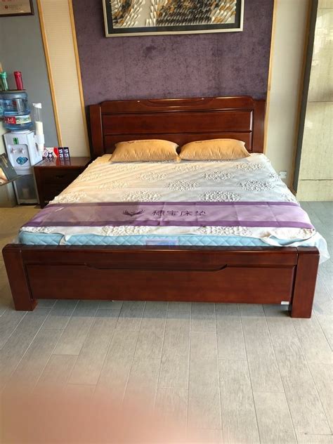 White Oak Wooden Hotel Double Cot Bed Size 6 X 5 Feet Rs 16000