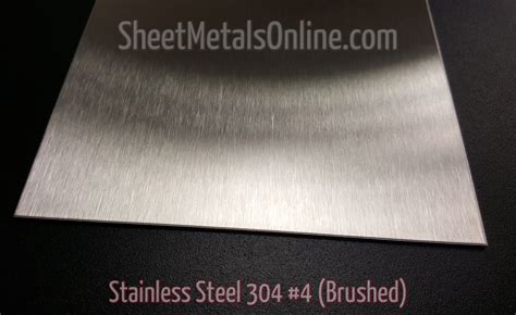 20 Gauge 0036 Stainless Steel Sheet Metal 304 4 Brushed Finish Etsy