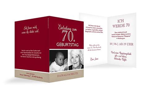 Geburtstag mit leben füllen können. Einladungskarten 70. Geburtstag "Mixed Up"