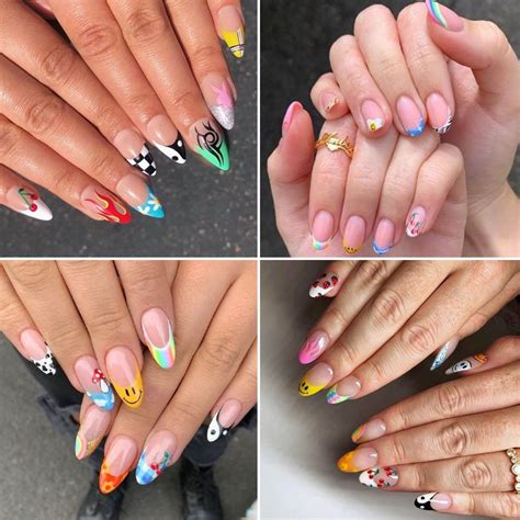 30 Unexpected French Nail Tips That Totally Reinvent The Classic Look Mix Match Nails French