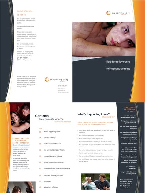 Domestic Violence Brochure Pdf Domestic Violence Violence