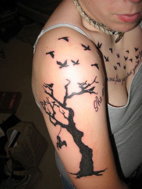 Cool Tree And Birds Tattoo Tree Tattoo Birds Tattoo Tattoos