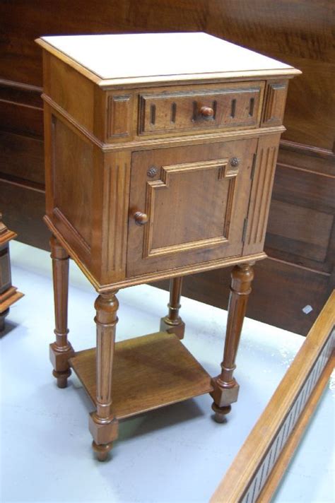 French Henri Ii Walnut Nightstand Bedside Cabinets Furniture