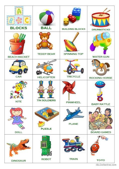 Toy Simple Flash Cards Vocabulary Fl English Esl Worksheets Pdf And Doc