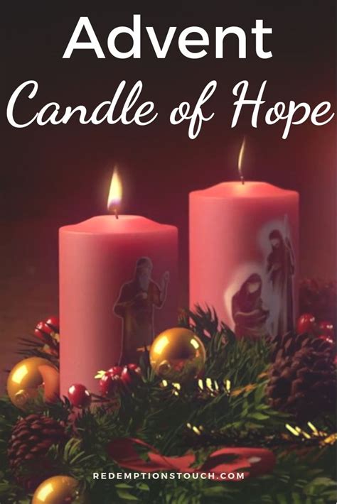 Advent The Candle Of Hope Advent Candles Candles Advent