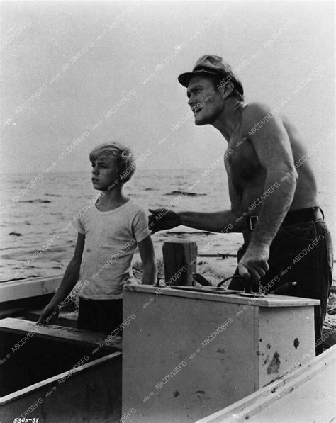 Shirtless Chuck Connors From Tv Show Flipper Chuck Connors Johnny