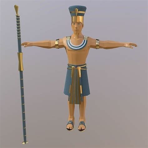 pharaoh 3d model cgtrader