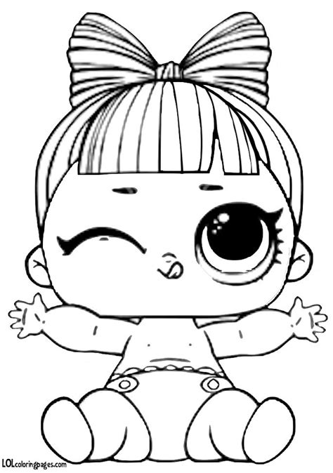 A selection of coloring little sisters lol. Lil Snuggle Babe Series 3 L.O.L Surprise Doll Coloring ...