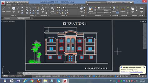 Building Elevation Design In Autocad