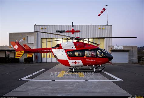 Hb Zrb Rega Swiss Air Ambulance Eurocopter Ec145 At Lausanne La