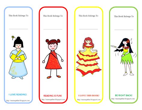 Free Printable Cute Girls Bookmark ~ Parenting Times