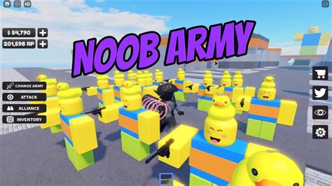 Playing Noob Army Tycoon Roblox Youtube