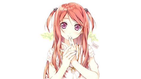 Download 1600x2560 Anime Girl Moe Pink Hair Fingers