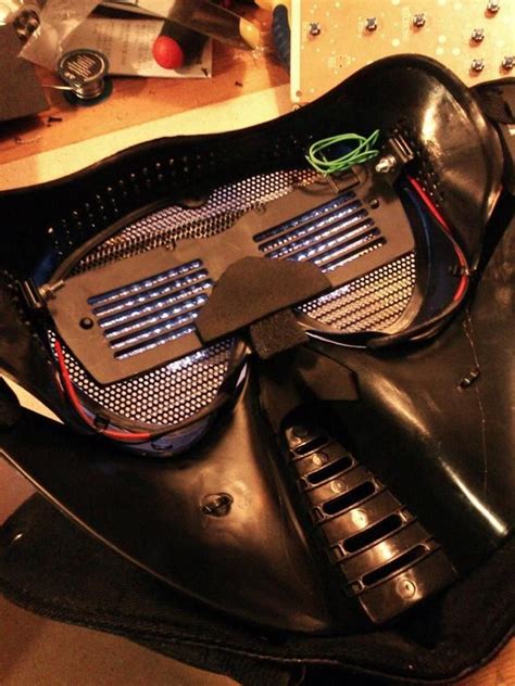Professional Wrench Mask With Led Matrix Different Designs Etsy Led