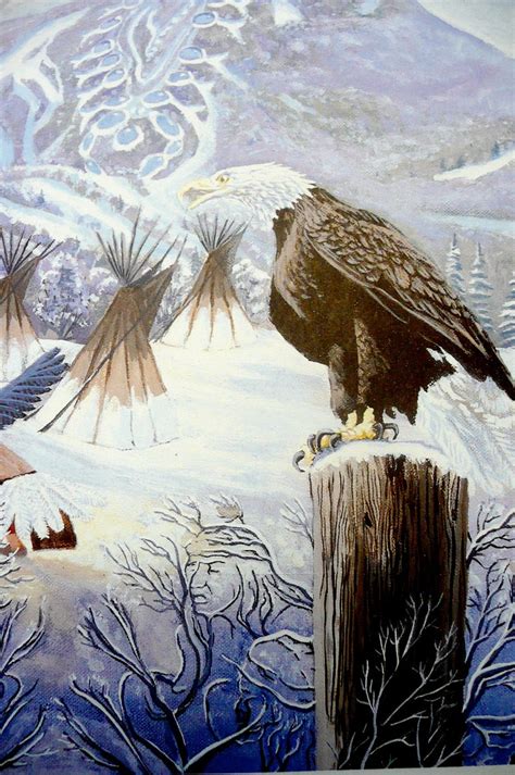 Eagle Art Print Native American Art Print Totem Eagle Art