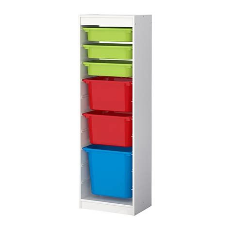 I had purchased some bin type of toy storage system a while ago. Looking for Ikea Trofast Toy storage with bins ...
