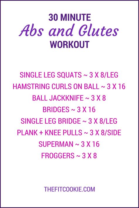 Maybe you would like to learn more about one of these? 30 Minute Abs and Glutes Workout • The Fit Cookie