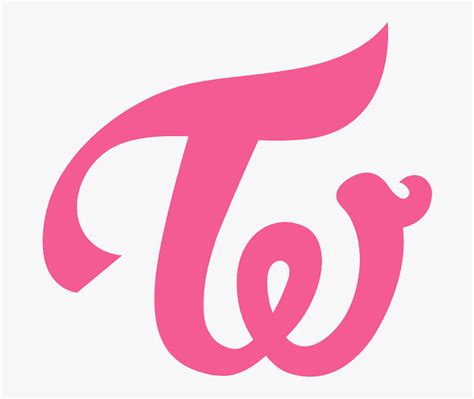 Twice Logo Kpop Pink Purple Png Image With Transparent