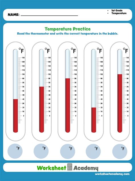Free Printable Thermometer Worksheets