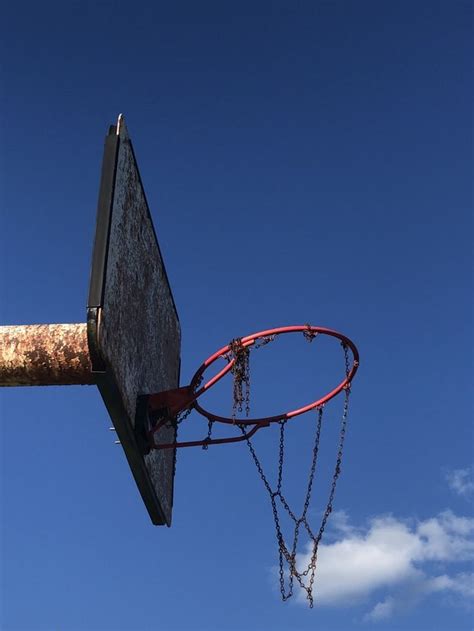 Old Basketball Hoop Basketball Hoop Utility Pole Photography
