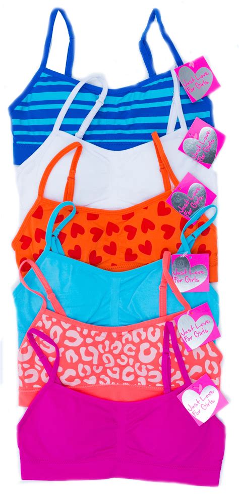 just love girls bras pack of 6 6 pack group 2 small 32a