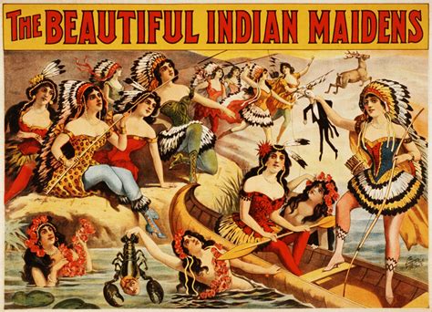 Filethe Beautiful Indian Maidens Promotional Poster Ca 1899
