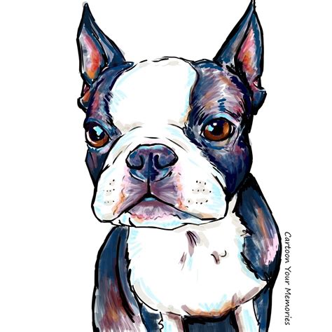 Boston Terrier Art Print Etsy