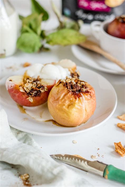 Vegan Baked Apples Gluten Free No Refined Sugar Recipe Apple