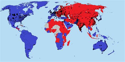 Map Of The World Had The Cold War Gone Hot During The Mid 1980s