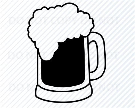 Beer Svg Files Beer Mug Vector Images Silhouette Clip Art Svg Eps Png Dxf Clipart Drink Svg