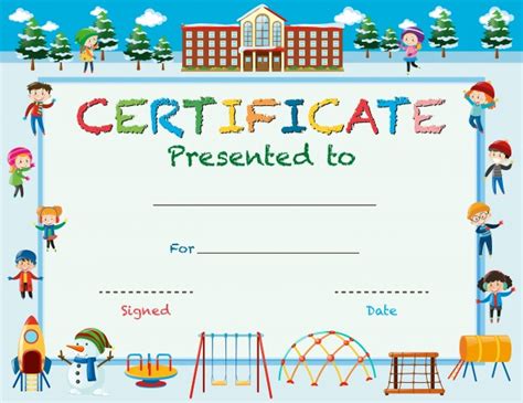 Certificate For Kids Certificates Templates Free
