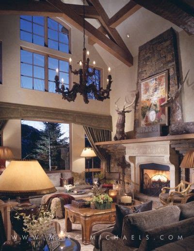 Aspen Colorado Marc Michaels Interior Design Inc Lodge Living Room