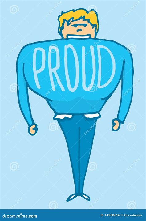 Man Very Proud Of Himself Stock Vector Illustration Of Proud 44958616