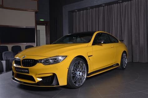 Speed Yellow Bmw M4 Competition Pack Has Carbon Kit In Abu Dhabi