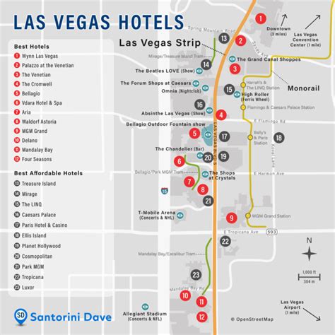 Mapa De Hoteles En Las Vegas Hotels Near Ace