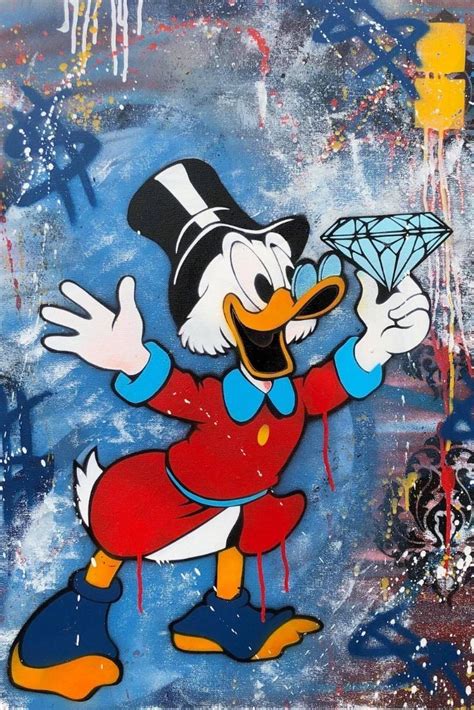 Donald Duck Spray Paint Art Pop Art Wallpaper Duck Art