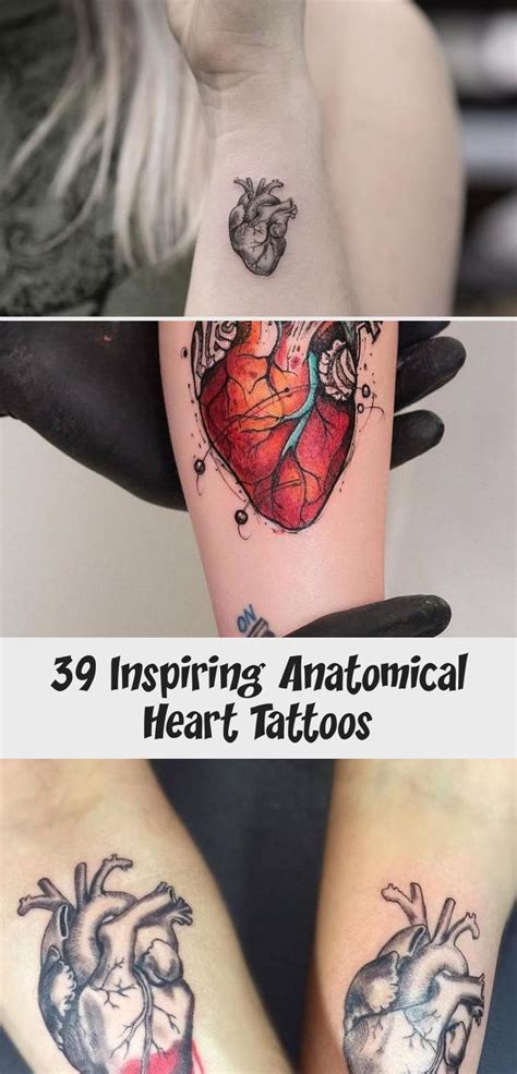 39 Inspiring Anatomical Heart Tattoos In 2020 Heart Tattoo