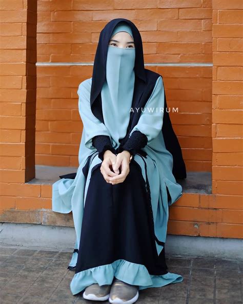 Pin Oleh Asiah Di Muslimah Fashion Hijab Style Niqab Model Pakaian My