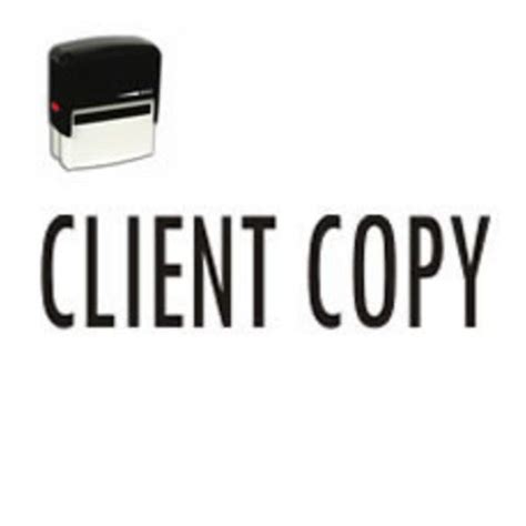 Client Copy Self Inking Stamp Client Copy Stamp Copy Stamp Self