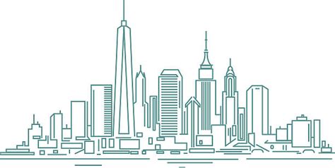 Top 60 New York Skyline Clip Art Vector Graphics And Illustrations