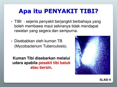 Batuk tibi merupakan antara penyakit yang popular berlaku dinegara kita kerana sangat kerap berlaku. PPT - PENYAKIT TIBI PowerPoint Presentation, free download ...