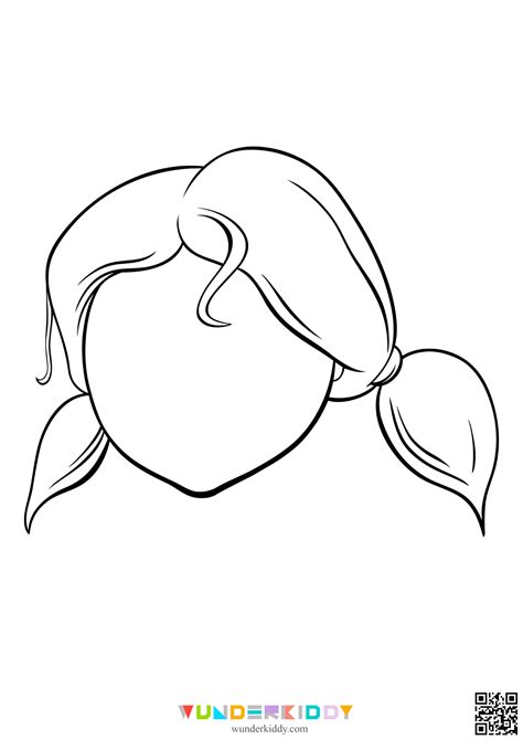 Blank Girl Face Coloring Page