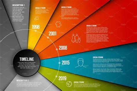 Vector Infographic timeline template | Timeline infographic, Timeline ...