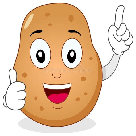 Happy Potato Cute Potato Potato Drawing Cartoon Potato Food Brand