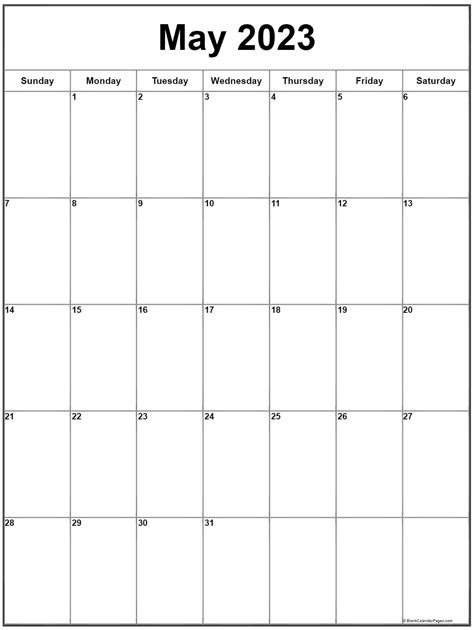 Free Printable Calendar May 2023 Printable World Holiday