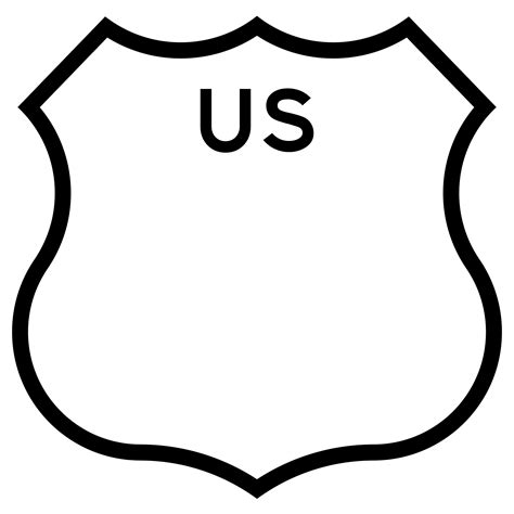 Us Drawing Shield Us Route 101 In California Clipart Full Size