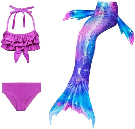 Buy DNFUN Mermaid Tails For Swimming For Girls Princess Bikini Mermaid