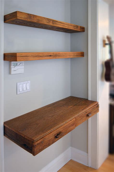 Daanis Custom Reclaimed Wood Floating Shelves