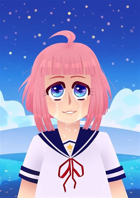 Cute Sad Anime Girl By Kikipuppy Redbubble