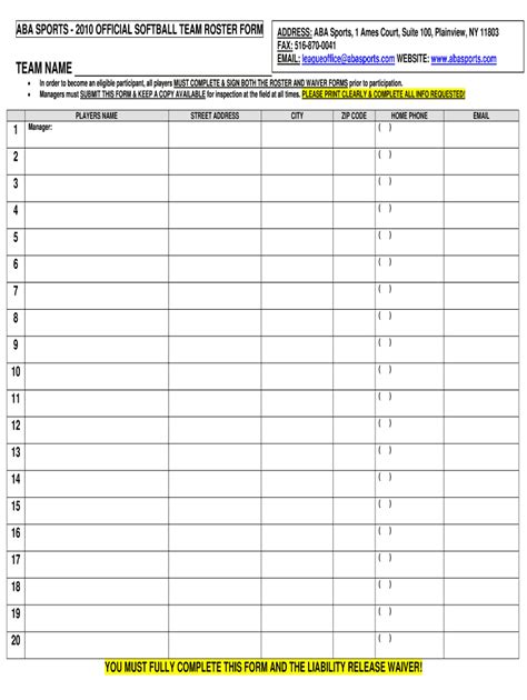Chipola Softball Roster 2010 2024 Form Fill Out And Sign Printable